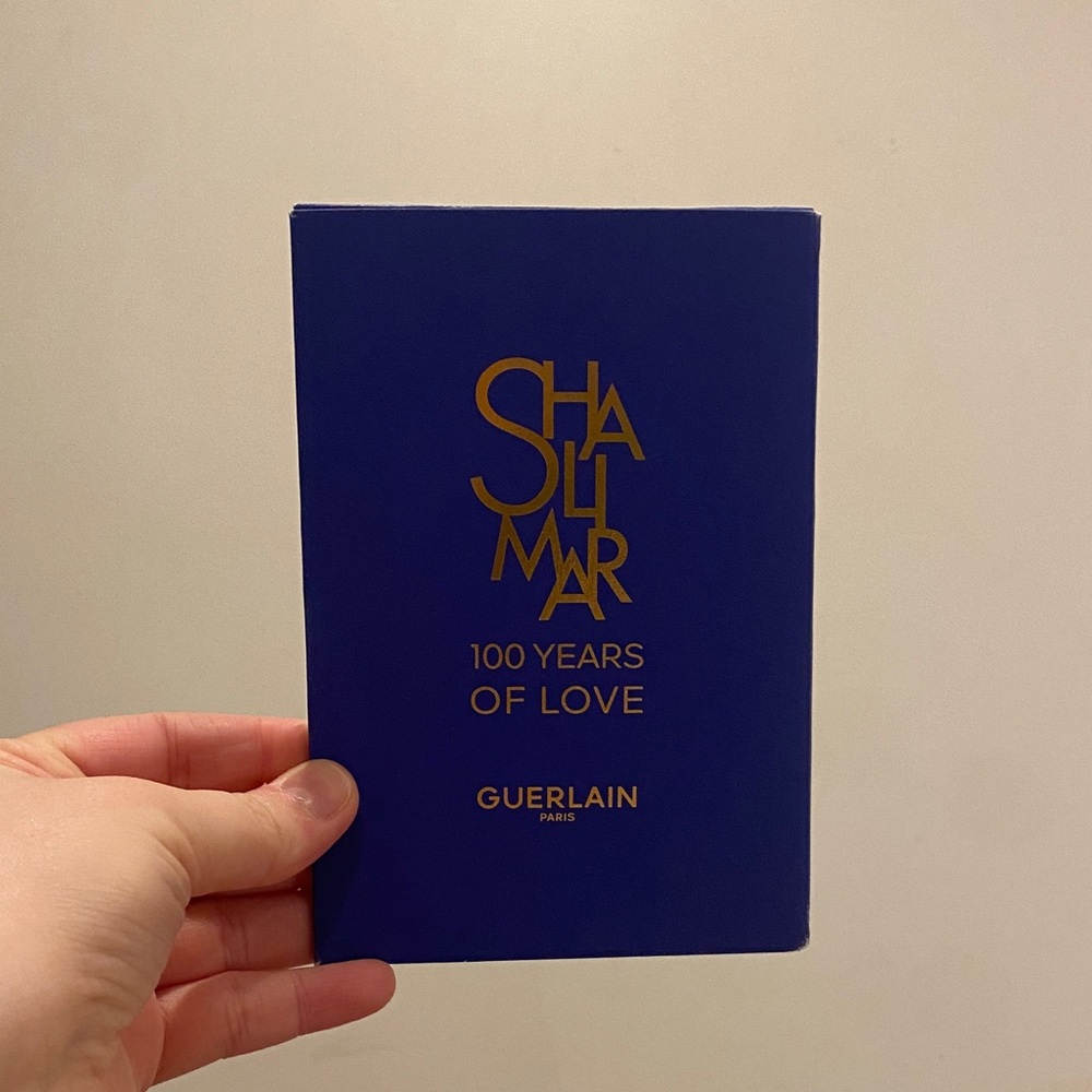 GUERLAIN Shalimar 100 Years of Love Card - Blue & Gold